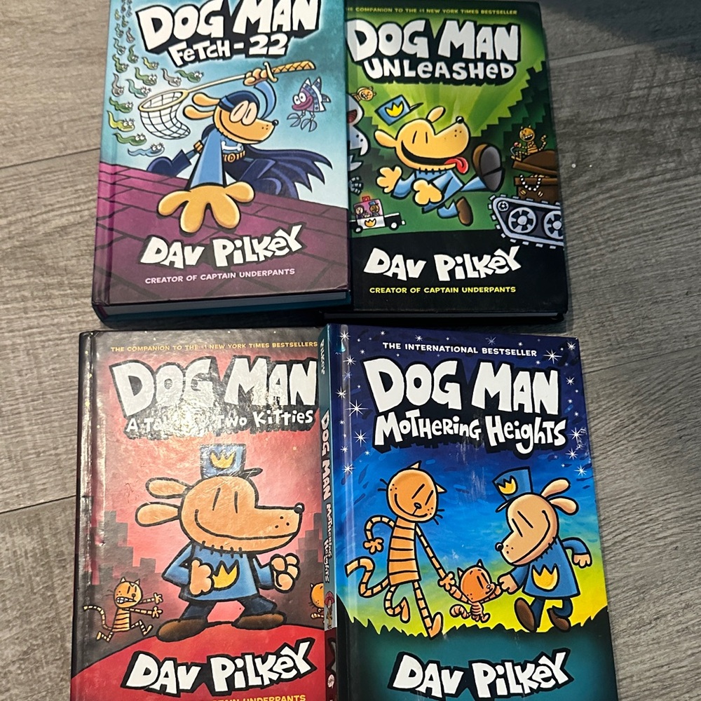 Dog Man Book Set by - Colorful Covers
